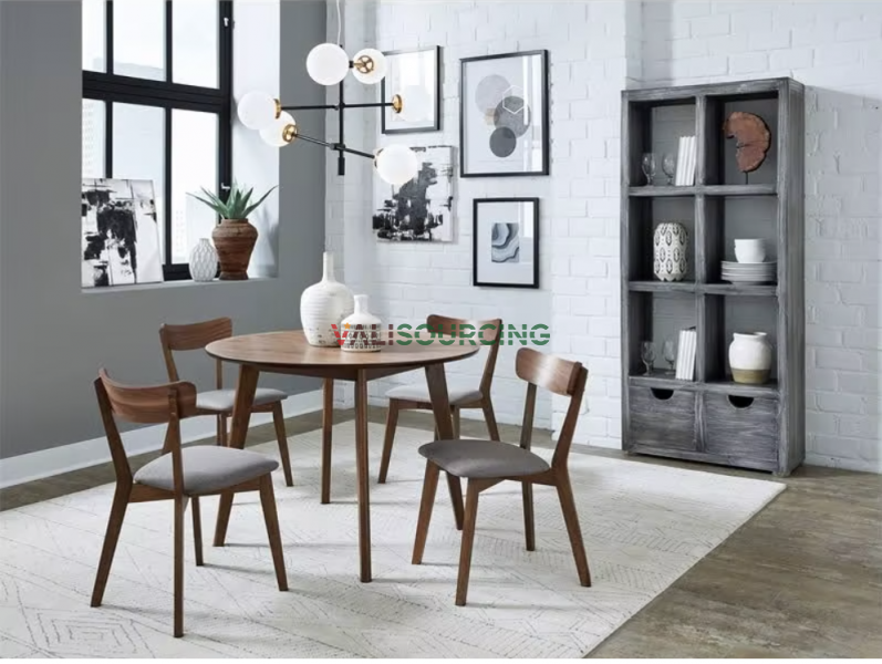 Modern Restaurant Furniture Sets Customized Wood Table Chair