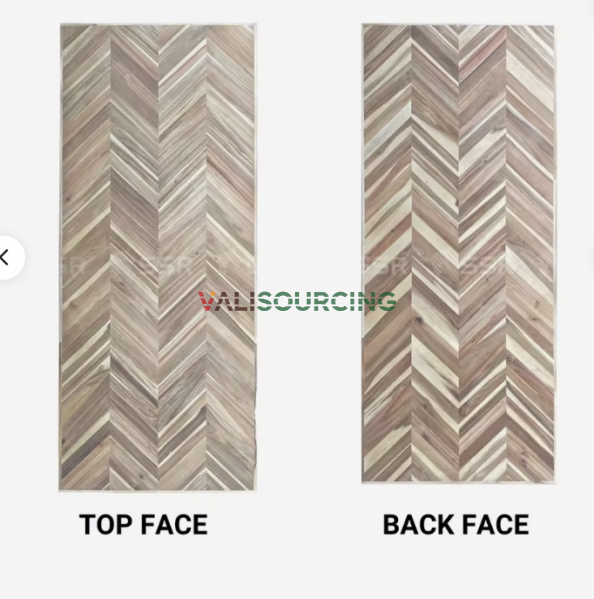 Unfinished Acacia Chevron Butcher Block Countertop from Vietnam