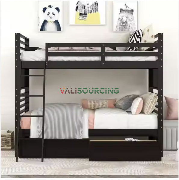 Cheap Wooden Bunk Beds – Modern Double Bed Design For Adults | Good Price Natural Wood Bedroom Furniture Set