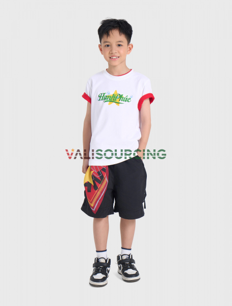 Boxy Kids T-shirt with Motto from Vietnam