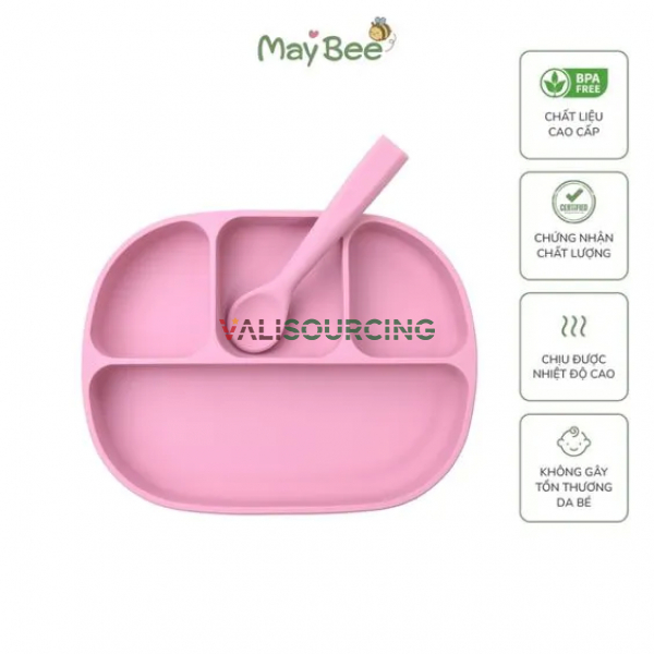 Safe, BPA-free silicone baby food tray
