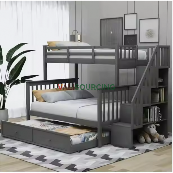 Cheap Wooden Bunk Beds – Modern Double Bed Design For Adults | Good Price Natural Wood Bedroom Furniture Set