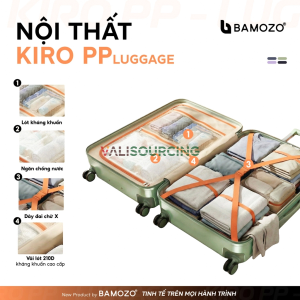 Bamozo KIRO Lightweight Suitcase from Vietnam