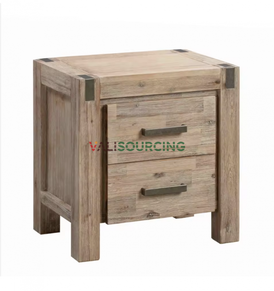 OEM/ODM Rubberwood Bedroom Sets with Brushed Finish – Factory Direct Pricing