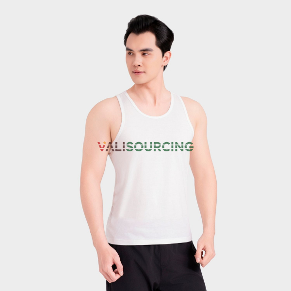 [Combo 2] Aristino Men\'s White Tank Top ATT600EDP02 from Vietnam