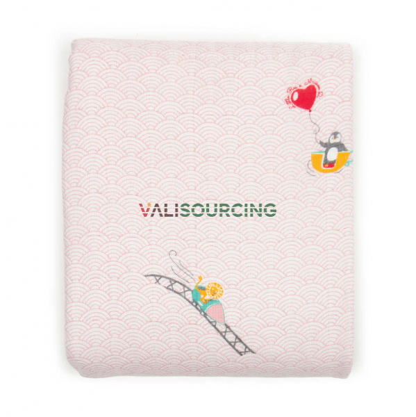 Little Rei X Maison Q Pink 4-Layer Blanket