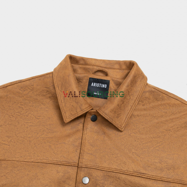 Aristino Men\'s Brown Suede Jacket Regular Fit AJK607EDP01 from Vietnam