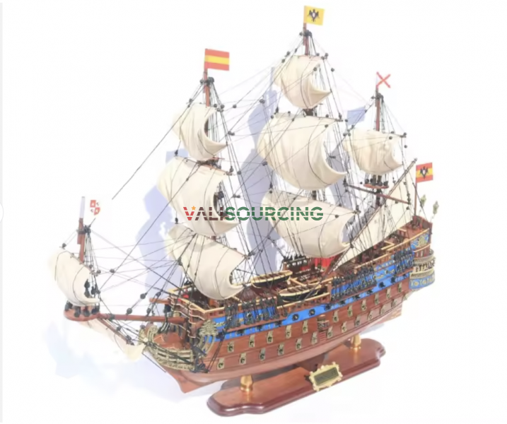 San Felipe wooden ship model
