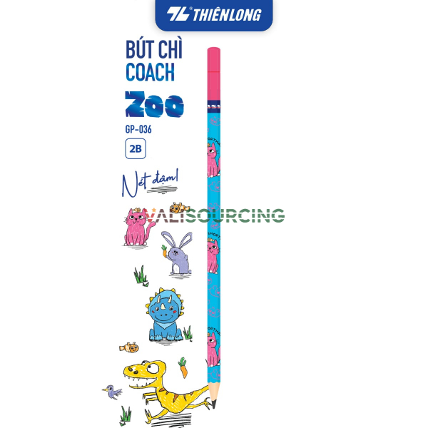 Bút chì gỗ Thiên Long Signature/Coach/Exam Grade 2B – Viết Êm, Nét Đậm, Thiết Kế Trẻ Trung từ Việt Nam