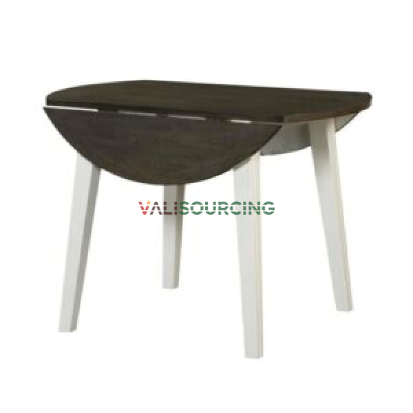 Folding Round Rubberwood Dining Table from Vietnam