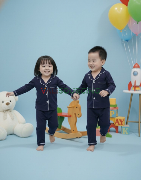 Kids Long-Sleeve Pajama Set from Vietnam