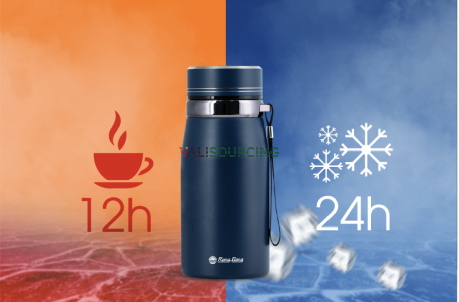 Stainless Steel Thermos Bottle RD-BGN06ST1 – Capacity 0.6L | Keeps Heat for a Long Time – Safe for Health