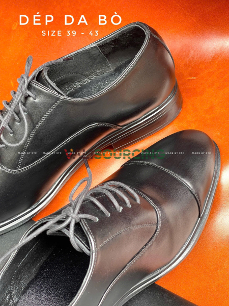 Men\'s Genuine Cowhide Leather Classic Vintage Shoes from Vietnam