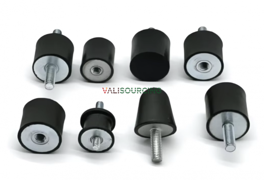 Rubber base reduces vibration and protects equipment