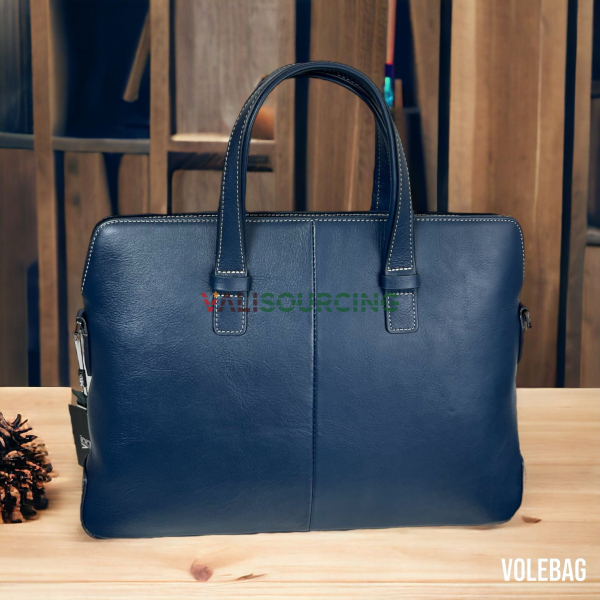 VB1 C29T Navi Leather Briefcase from Vietnam