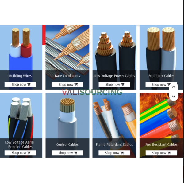 TrCV CADIVI power cable: Copper, PVC insulation, 3 cores, 0.6/1 kV