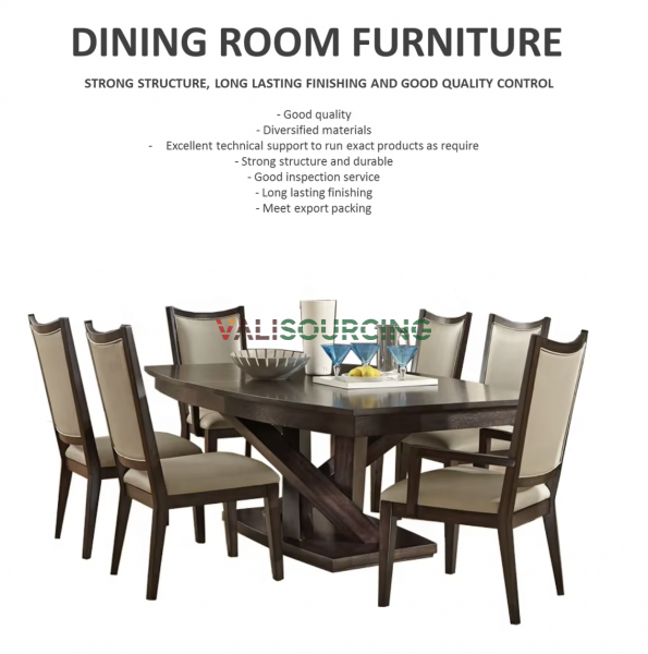 Modern Restaurant Furniture Sets Customized Wood Table Chair