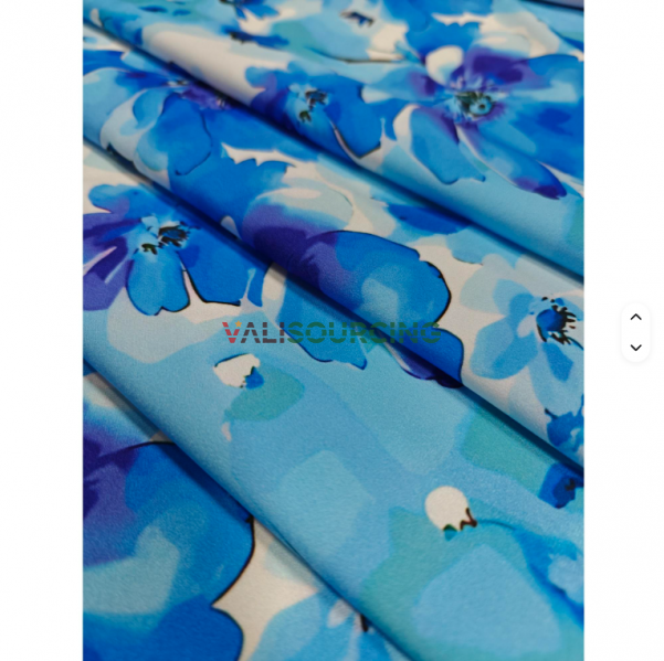Wrinkle Resistant Fabric Polyester Yarn Wholesale 120gsm Breathable Vietnam Dress Satin Silk Fabric Printed Woven