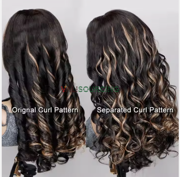 Best Bouncy Curly Burmese Human Hair, Factory Price, 13X6 HD Lace Front Wig, High Quality Human Hair.