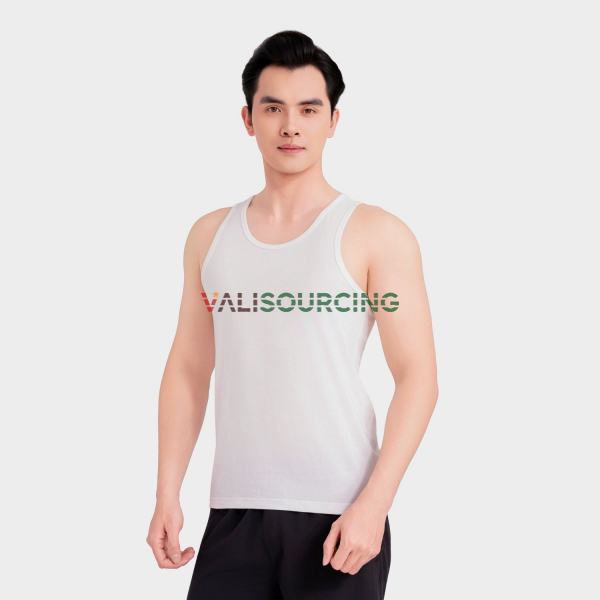 [Combo 2] Aristino Men\'s White Tank Top ATT600EDP02 from Vietnam